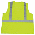 1285-L  Lime Mesh Reflective Tape Class 2 Vest
